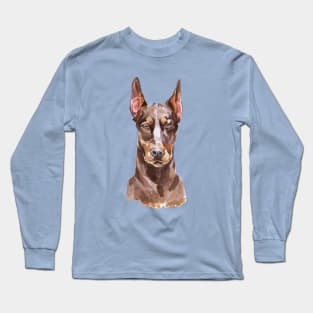 Red Doberman Long Sleeve T-Shirt